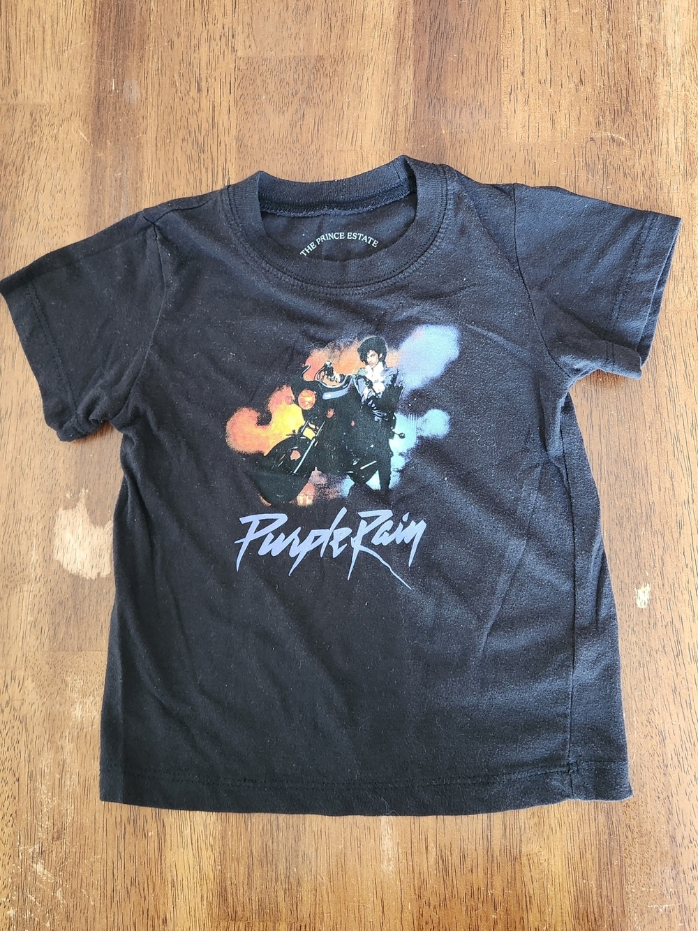 Prince Black Tee with Mint Green Interior Print